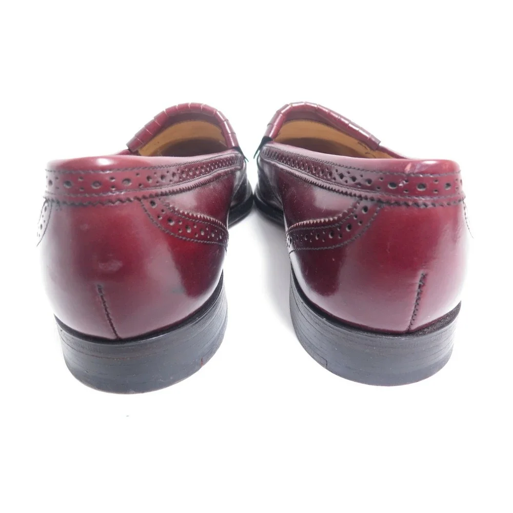 Bostonian Mens Burgundy Tassel Wingtip Loafer‎ Dress Shoes Sz 10